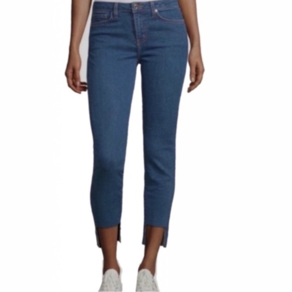 DTLA Brand Jeans Medium Wash Raw Step Hem Skinny - Picture 1 of 3